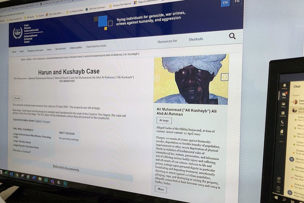联合国欢迎苏丹达尔富尔案重要通缉犯阿里·库沙卜被移交国际刑事法院 